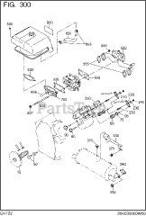 Subaru Robin EH650DB8002 (EH65) - Subaru Robin Engine 301 Intake &amp; Exhaust