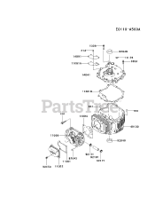Kawasaki FJ180V-AS28 - Kawasaki Engine CYLINDER/CRANKCASE