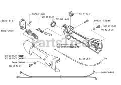 Husqvarna 322 E - Husqvarna Handheld Edger (2001-01) Throttle