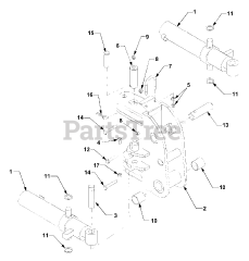 Cub Cadet 645 (590-645-100) - Cub Cadet Backhoe 8.5 ft Swing Assembly