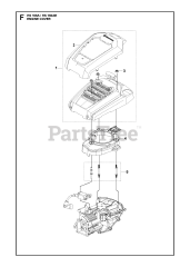 Husqvarna HS 166 AE (531451001) - Husqvarna Engine ENGINE COVER
