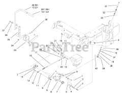Toro 74198 (Z 153) - Toro 52" Z Master Zero-Turn Mower, Side-Discharge Deck (SN: 220000327 - 220999999) (2002) Motion Control System Assembly