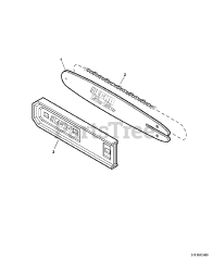 Echo PPF-210 - Echo Pole Saw (SN: E08112001001 - E08112999999) Guide Bar, Saw Chain, Guide Bar Cover