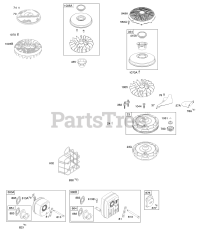 Briggs & Stratton 219807-0113-E1 - Briggs & Stratton Vertical Engine Exhaust System, Flywheel