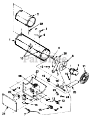 Homelite HP 375 (UT-65048) - Homelite Propane Construction Heater Exploded View