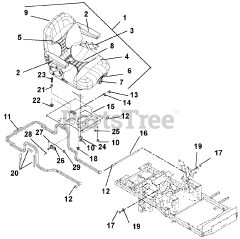 Gravely 992216 (PM 272H XDZ) - Gravely Pro-Master 72" Zero-Turn Mower, 27hp Daihatsu (SN: 003000 & Above)