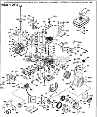 Tecumseh H50-65618V - Tecumseh Engine Engine Parts List #1