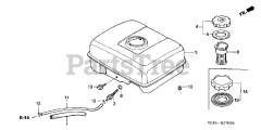 Honda WP30 X ACF6 (WZBF) - Honda Water Pump, Made in Japan (SN: WZBF-1000001 - WZBF-1299999) FUEL TANK