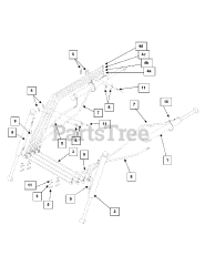 Cub Cadet 640 (590-640-100) - Cub Cadet 60" Front Loader att Hydraulic Cylinders, Hoses And Tubes