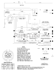 Poulan Pro PR 17H42ST C - Poulan Pro Lawn Tractor (2001) Schematic