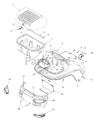 Cub Cadet A 101 C (37A-101C129) - Cub Cadet Work Fun Runner Rear Panel