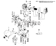Weed Eater 6010 - Weed Eater String Trimmer ENGINE BLOCK