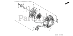 Honda EM5000SX K1 A/A (EA7) - Honda Generator, Made in Japan (SN: EA7-1100001 - EA7-1125948) RECOIL STARTER