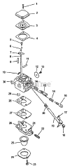 Echo HC-2000 - Echo Hedge Trimmer (Type 1) Carburetor  S/N: 001001-015999