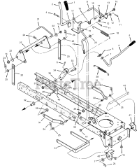 Murray 405003x52A - Murray 40" Lawn Tractor (2002) Mower Housing Suspension