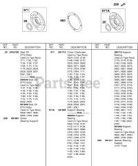 Briggs & Stratton 243431-0665-XX - Briggs & Stratton Horizontal Engine