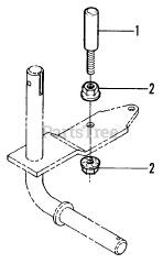 Snapper 38LTST1 (7080560) - Snapper 38" Snow Thrower Attachment Steering Stop Components