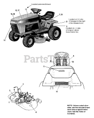 Massey Ferguson 2512 G (1692492) - Massey Ferguson 36" Lawn Tractor, 12.5hp