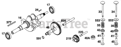 Briggs & Stratton 233451-2530-01 - Briggs & Stratton Horizontal Engine Crankshaft, Cam