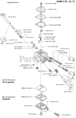 Husqvarna 326 RX - Husqvarna String Trimmer (2001-03) Carburetor Parts