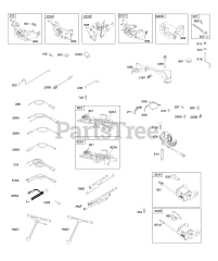 Briggs & Stratton 128M02-0412-B1 - Briggs & Stratton Vertical Engine Controls, Electrical, Flywheel Brake, Governor Spring, Ignition