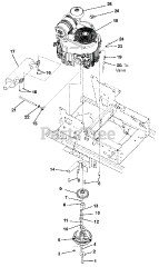 Gravely 991096 (Pro-Turn 152) - Gravely Pro-Turn 52" Zero-Turn Mower, Kohler EFI (SN: 000101 - 019999)