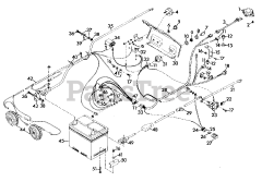 Gravely 987045 - Gravely Lawn Tractor, 18hp, With Hydraulic Lift (SN: 000101 & Above) ELECTRICAL SYSTEM