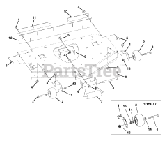 Ariens 915318 (1744) - Ariens Zoom 44" Zero-Turn Mower, 15hp Kawasaki (SN: 025000 & Above) Mower Brackets And Rollers