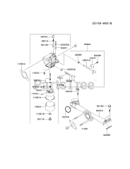 Kawasaki FH430V-DS26 - Kawasaki Engine CARBURETOR