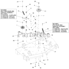 Gravely 992231 (Pro-Turn 452) - Gravely Pro-Turn 52" Zero-Turn Mower, Kohler EFI (SN: 040000 - 040999)