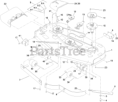 Toro 74550 - Toro 60" GrandStand Stand-On Mower (SN: 310000001 - 310999999) (2010) Deck Assembly