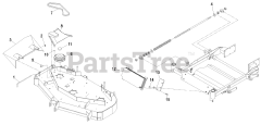 Exmark Ultra Vac - Exmark Ultra Vac Bagger for LHP Mower (SN: 440000 - 509999) (2004) Deck Components And Front Weights 44"