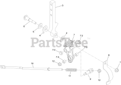 Toro 77285 (2000) - Toro 60" Z Master Zero-Turn Mower (SN: 418100000 - 999999999) Left and Right Motion Control Assembly