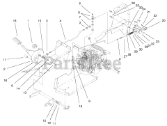 Toro 72115 (270-H) - Toro Lawn & Garden Tractor (SN: 099000001 - 099999999) (1999) Hydro Controls Assembly