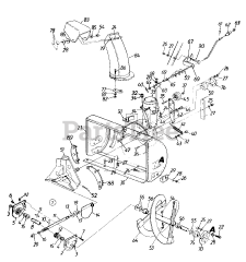 Montgomery Ward TMO-3525401 (314-640F088) - Montgomery Ward Snow Thrower (1994)
