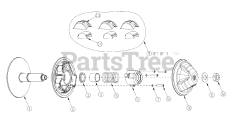 Ariens 996148 - Ariens Contractor 4WD Utility Vehicle, Subaru EH65 (SN: 020000 & Above) Drive Belt - Driver Pulley
