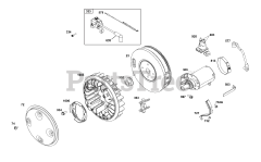Briggs & Stratton 38E347-0124-01 - Briggs & Stratton Horizontal Engine Flywheel, Ignition, and Starter Group