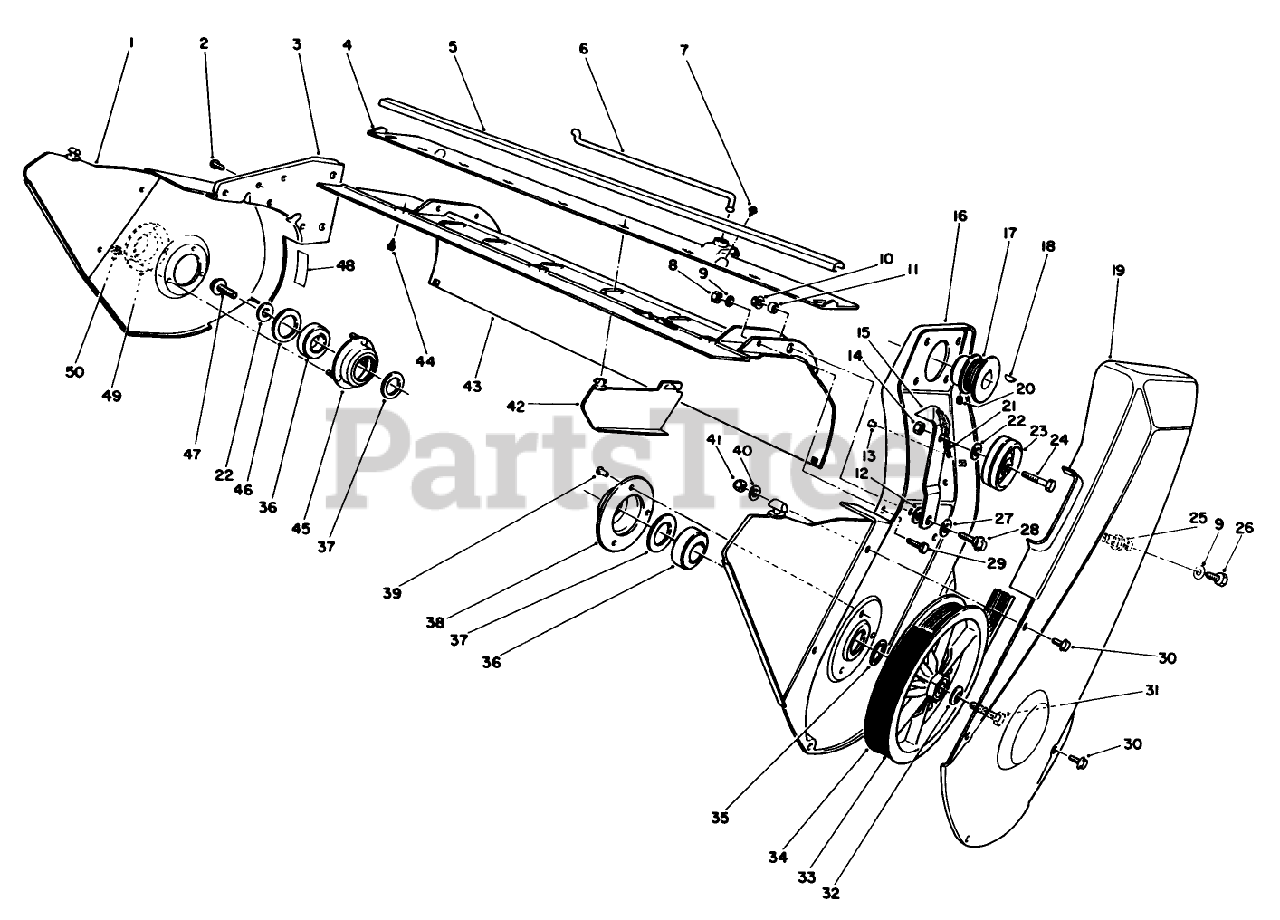 Toro 38110 C (CR20R) Toro Snow Thrower (SN 000000001 000999999