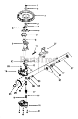 Yard Machines 12A-373F136 - Yard Machines Walk-Behind Mower (1999) (Homebase) Drive