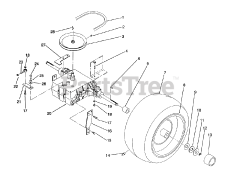 Toro 22-14O501 (244-5) - Toro Yard Tractor (SN: 010000001 - 019999999) (1991)