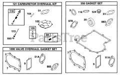 Briggs & Stratton 195432-1002-05 - Briggs & Stratton Horizontal Engine Gasket Sets