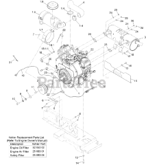 Toro 74312 (8000) - Toro 48" Z Master Zero-Turn Mower (SN: 400000000 - 402079999) Engine Assembly