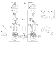 Briggs & Stratton 305447-3091-B5 - Briggs & Stratton Horizontal Engine Cylinder Head Group