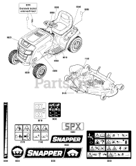 Snapper ESPX 2046 (2691103-00) - Snapper 46" Lawn Tractor, 20hp