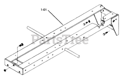 Toro 1-0481 (C-160) - Toro Lawn Tractor (1975) 1.000 Frame Assembly (fig. 1)
