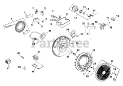 Kohler TH16-52503 - Kohler Triad Engine, Basic Version, 16hp, 11.9kW Ignition/Electrical Rev 4/19/2006