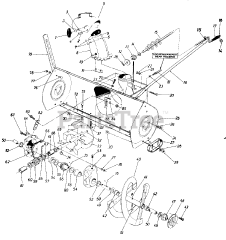 MTD 195-990-000 - MTD 45" Snow Thrower Attachment (1985)