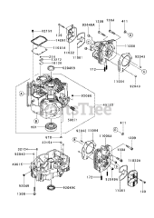 Cub Cadet LZ-60 KW (53RI2PTD050) - Cub Cadet 60" Tank Zero-Turn Mower, Kawasaki (2014) Kawasaki FX850V-S11 Cylinder &amp; Crankcase