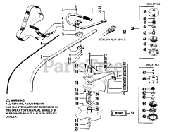 Weed Eater 2615 - Weed Eater String Trimmer CUTTING HEAD &amp; DRIVE SHAFT