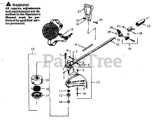 Weed Eater YP 145 - Weed Eater String Trimmer CUTTING HEAD &amp; DRIVE SHAFT